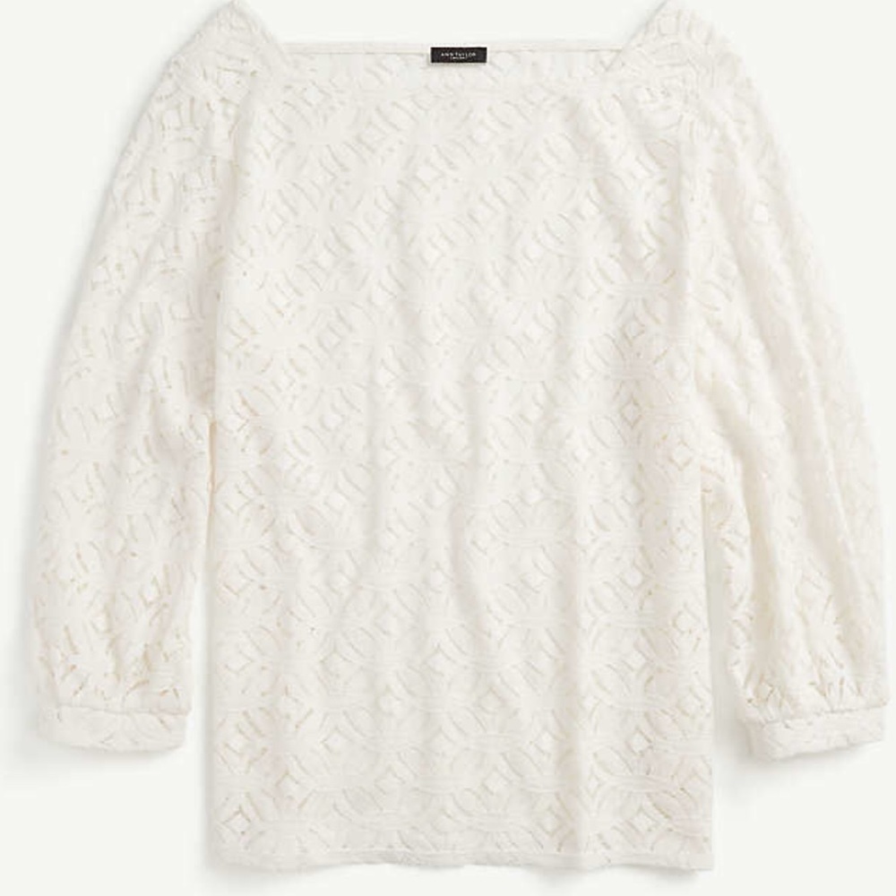 Ann Taylor Factory Lace Blouse NWT